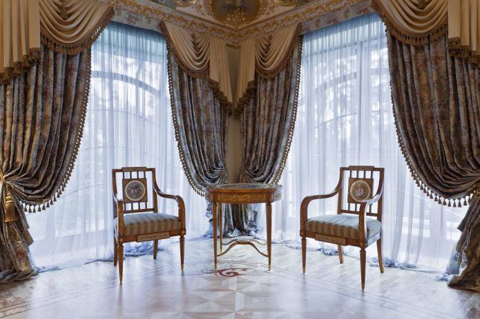 luxurious curtain drapery