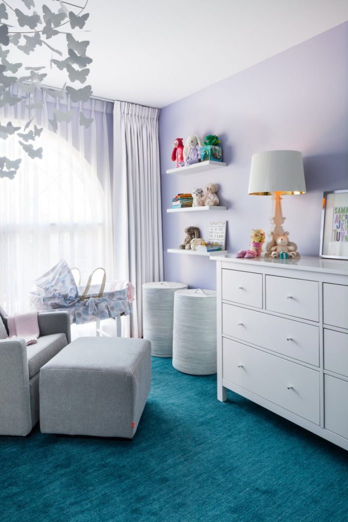 chambre d'enfant aux tons pastel
