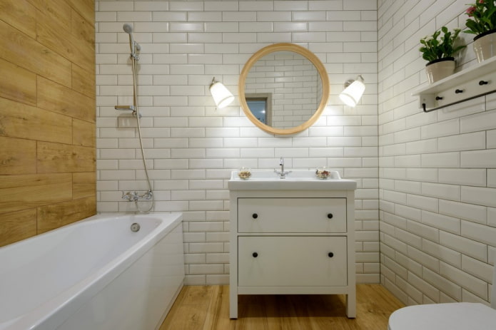 carrelage blanc de style scandinave