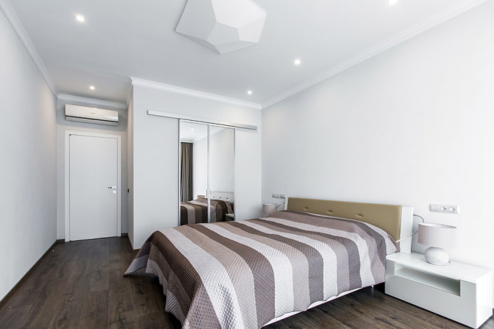 Décoration de chambre dans les tons blancs