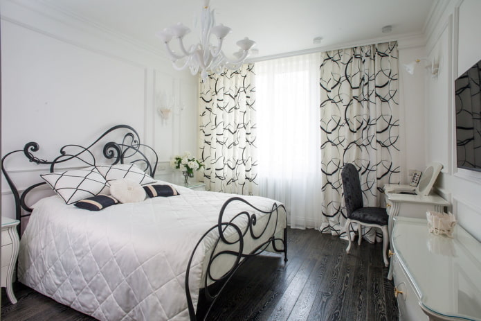 Meubles de chambre à coucher dans les tons blancs