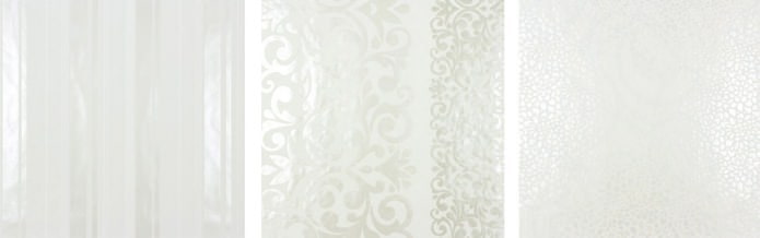 Papier peint blanc à effet nacré