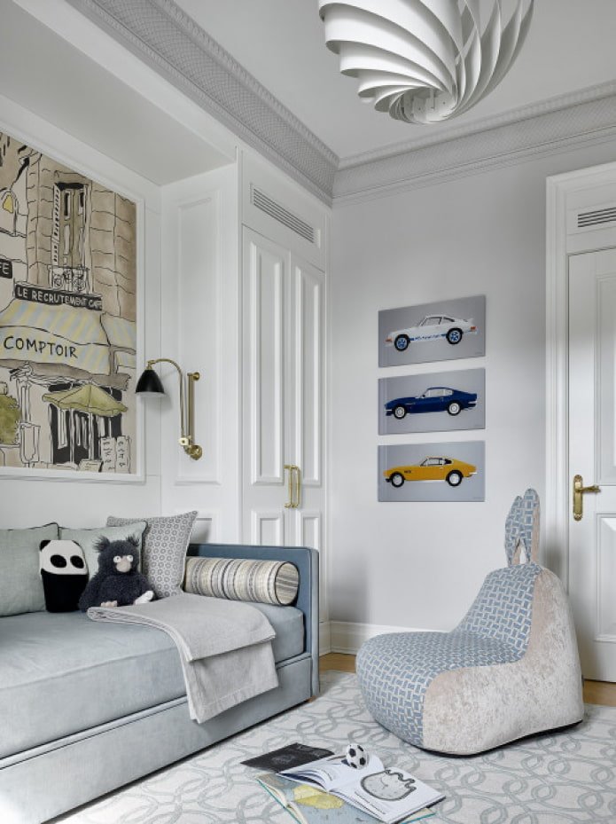 Chambre d'enfant de style néoclassique