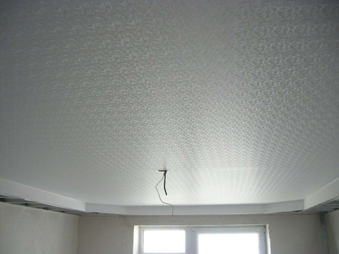 tissu extensible texturé blanc