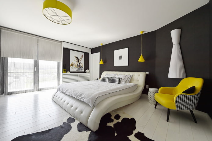 Chambre élégante dans un style moderne