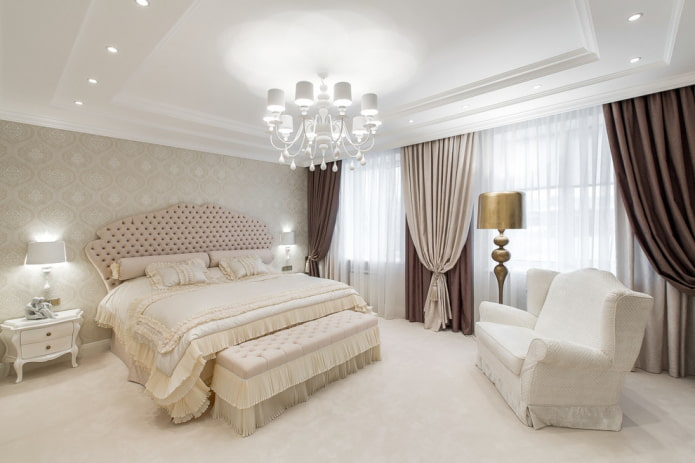 bolsters at the head of the bed