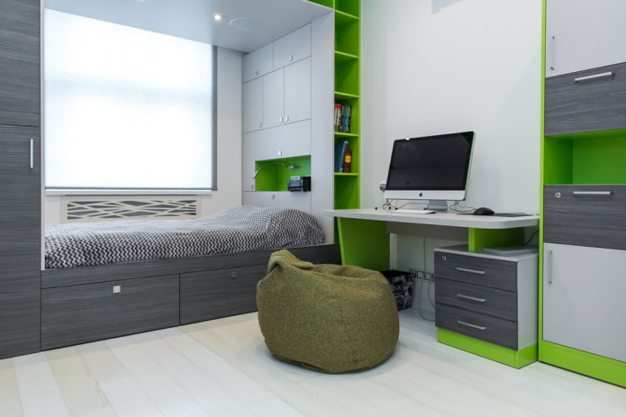 intérieur de la pièce dans un style moderne