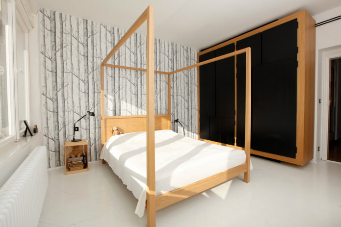 Intérieur de chambre scandinave
