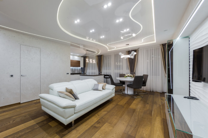 Murs blancs et plafond blanc