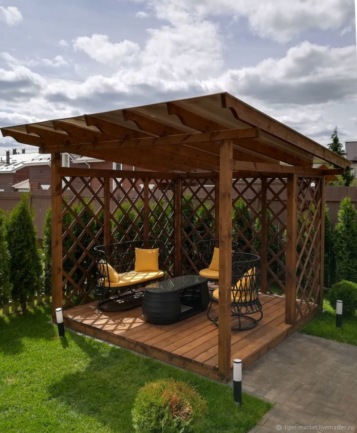 pergola au chalet d'été