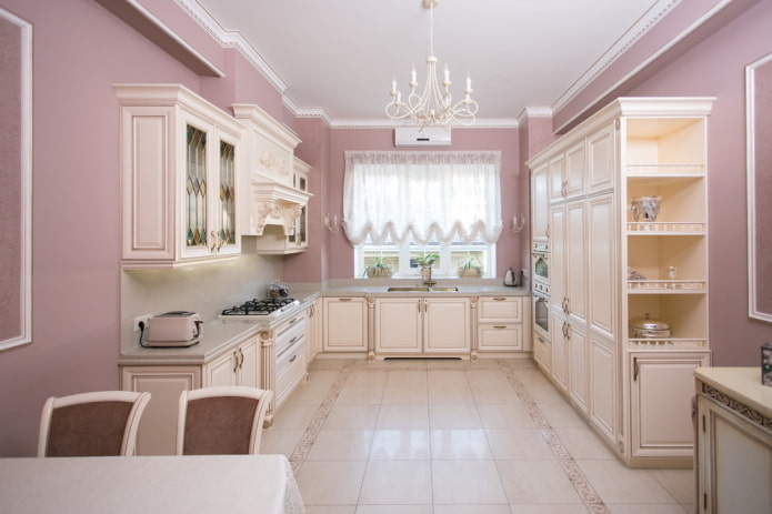 Décoration de cuisine dans les tons beiges