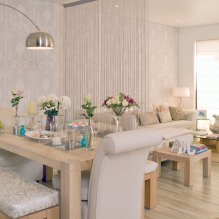 Papier peint beige : design, combinaison, choix de rideaux, Plus de 70 photos à l'intérieur-20