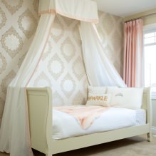 Papier peint beige : design, combinaison, choix de rideaux, plus de 70 photos à l'intérieur-15
