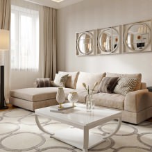 Papier peint beige : design, combinaison, choix de rideaux, plus de 70 photos pour l'intérieur-30