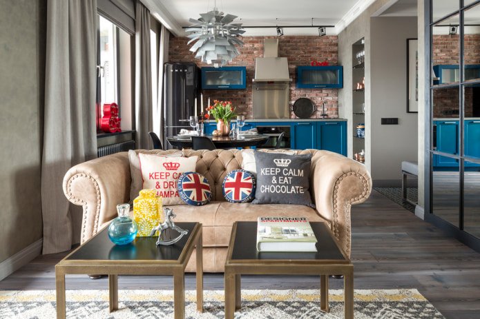Canapé style Chesterfield