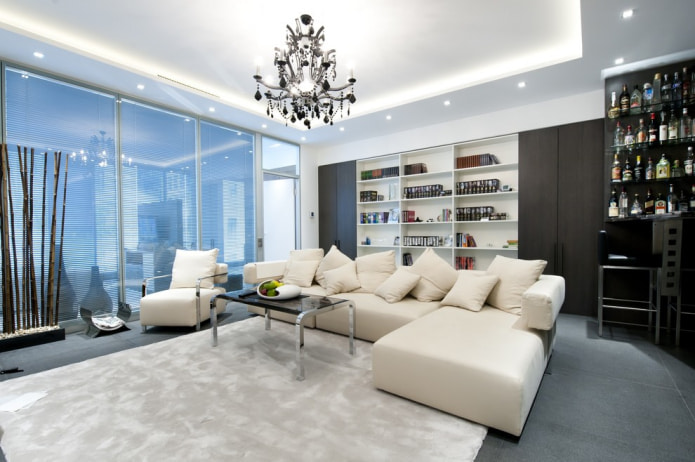 tapis beige pour un canapé beige