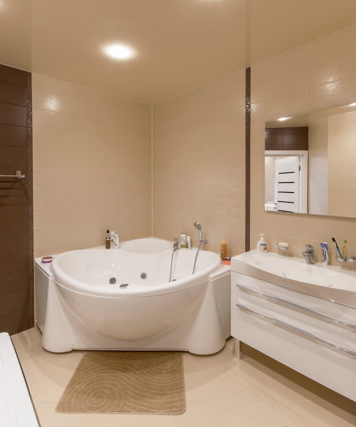 salle de bain beige