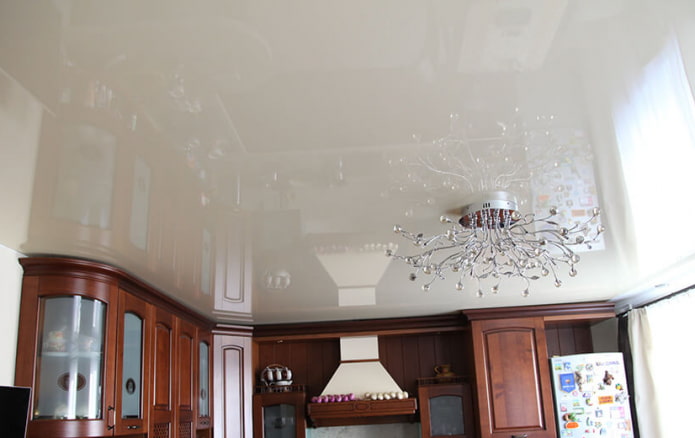 plafond tendu beige