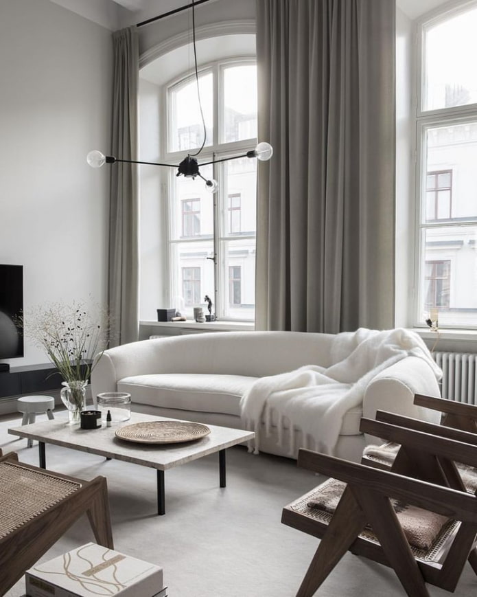 Salon de style scandinave