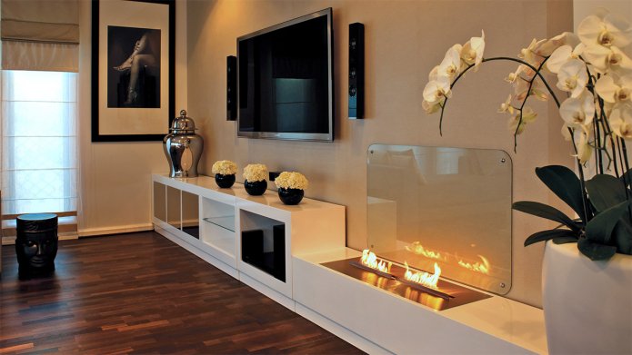 Cheminée dans un appartement