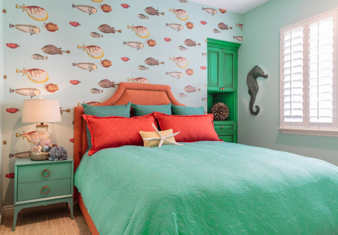Chambre de style marin