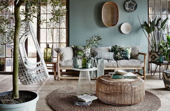 eco-boho à l'intérieur