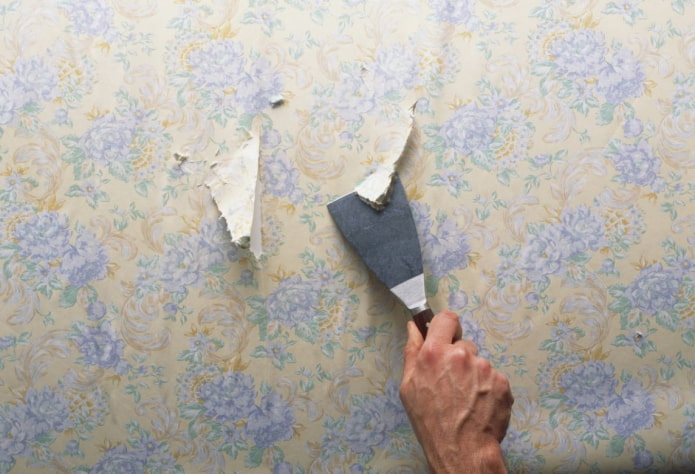 retirer du vieux papier peint
