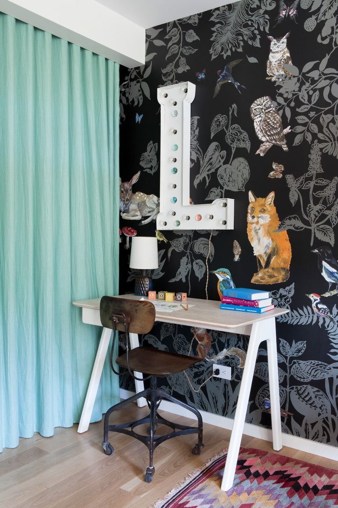 Papier peint à l'intérieur