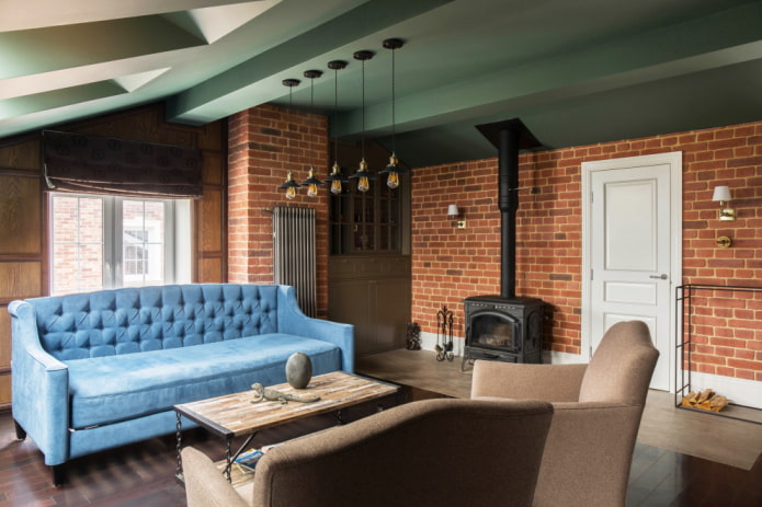 Poêle style loft