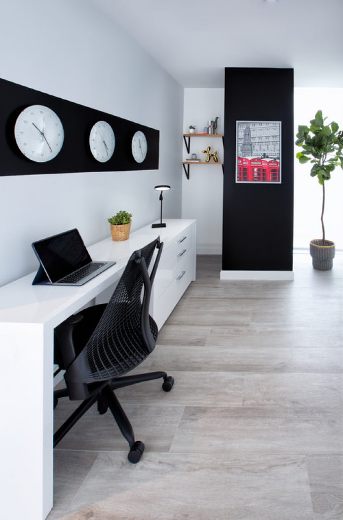horloge au bureau