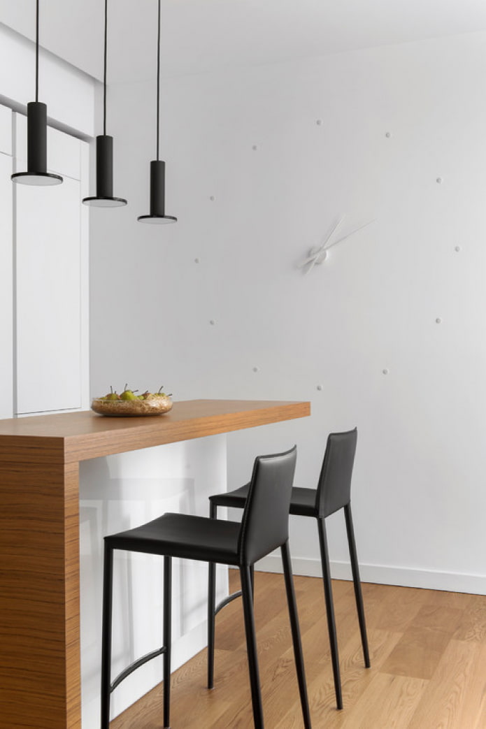 horloge minimaliste à l'intérieur