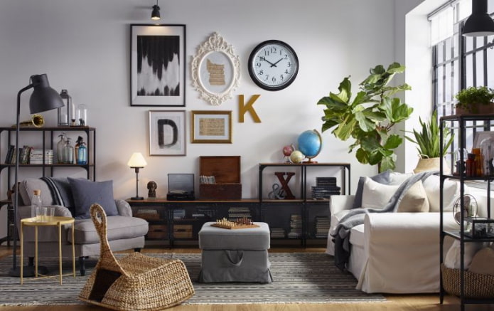horloge dans le salon