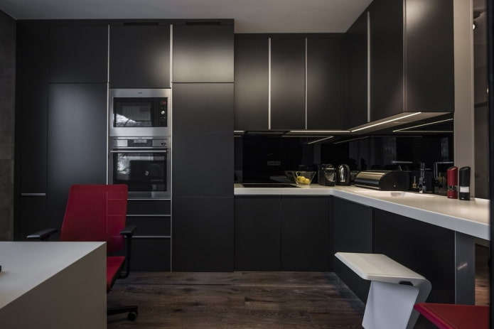 cuisine noire de style moderne