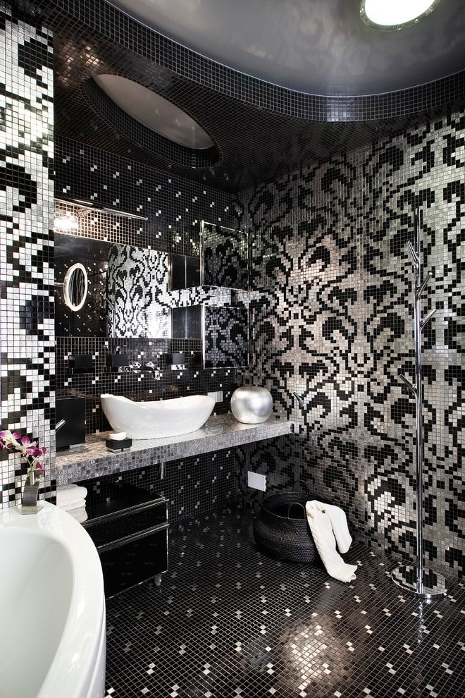 Finition mosaïque à motifs