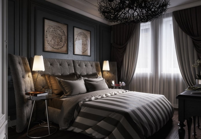 Chambre noire de style art déco