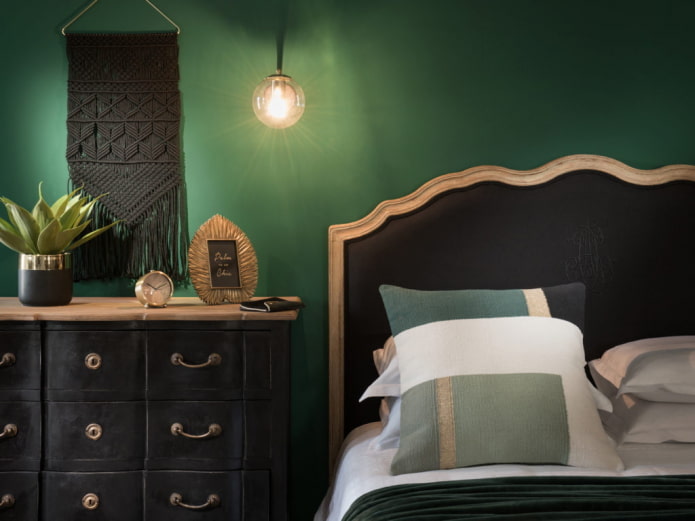 Chambre noire et verte