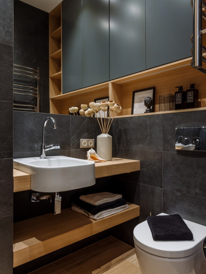 étagères pour la salle de bain