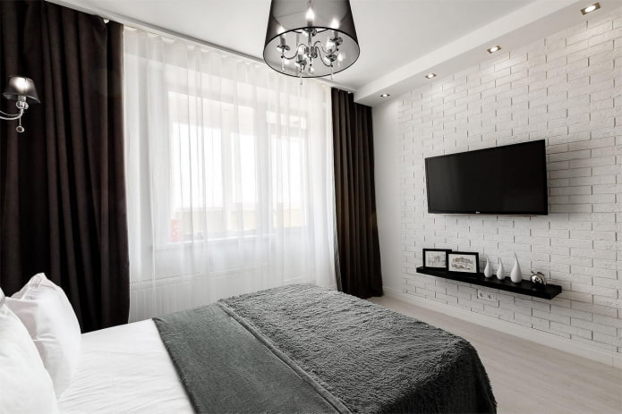 décoration de chambre en noir et blanc