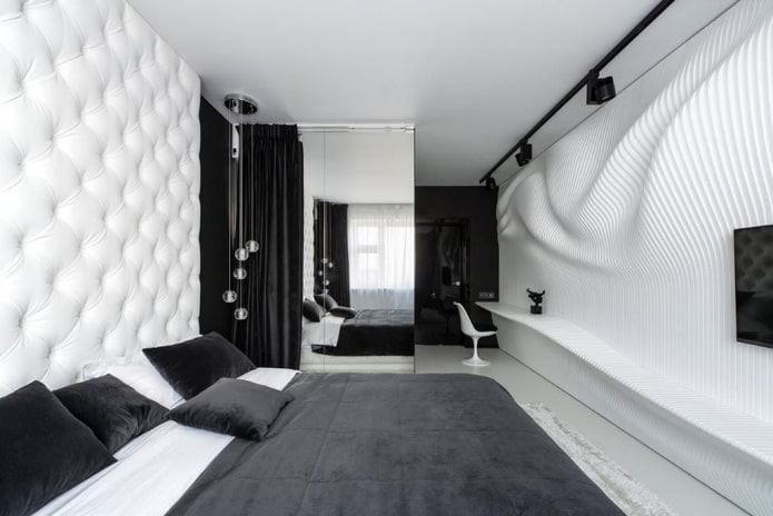 Décoration de chambre noir et blanc