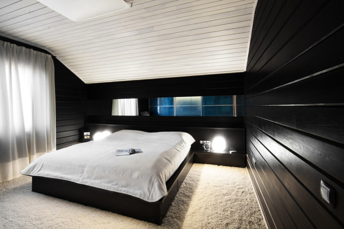décoration de chambre en noir et blanc