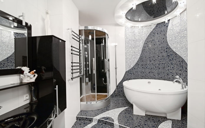 Mosaïque noir et blanc