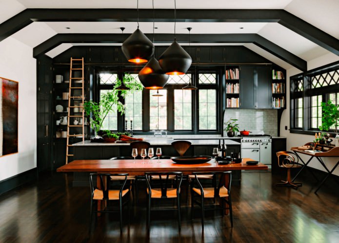 Magnifique ensemble de cuisine noir