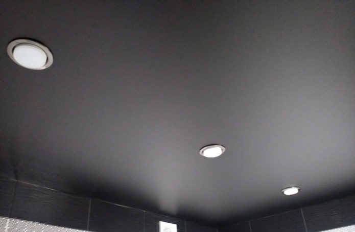 tissu extensible satiné noir