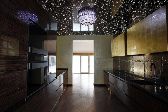 plafond avec paillettes