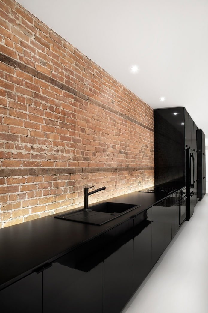 Cuisine noire brillante