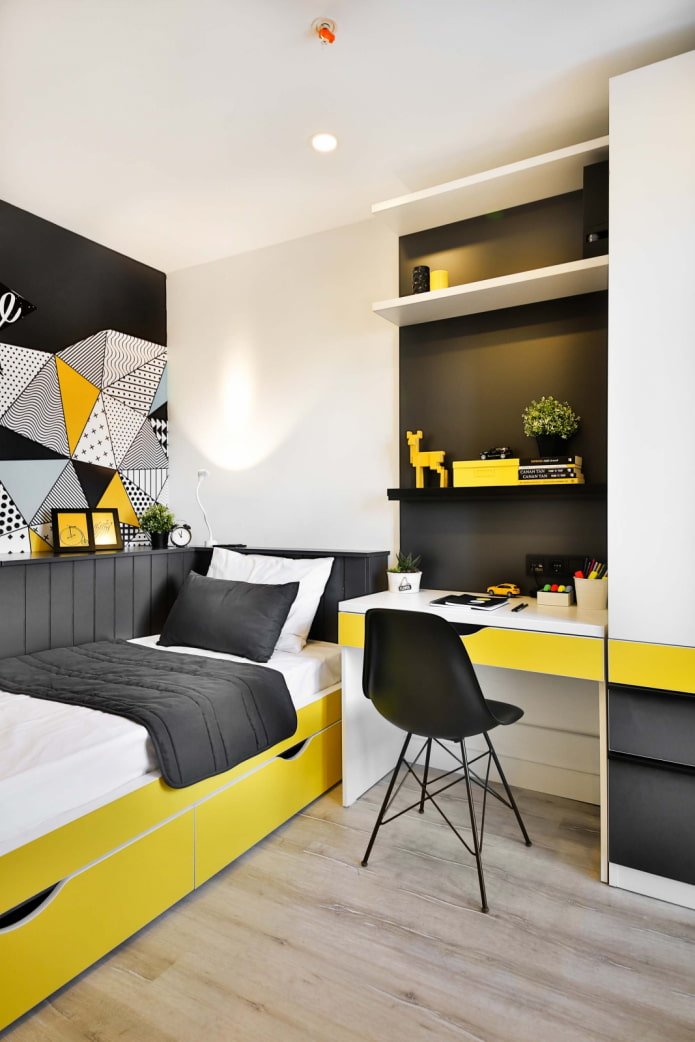 Combinaisons avec du jaune pour une chambre d'enfant