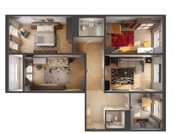 Aménagement d'un appartement de 4 pièces