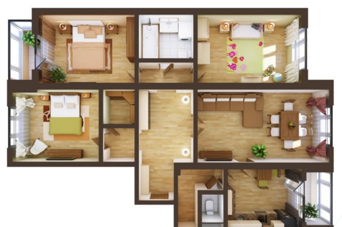 Aménagement d'un appartement de 4 pièces