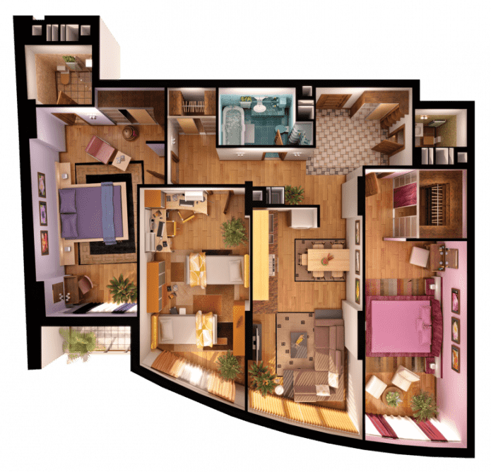 Aménagement d'un appartement de 4 pièces