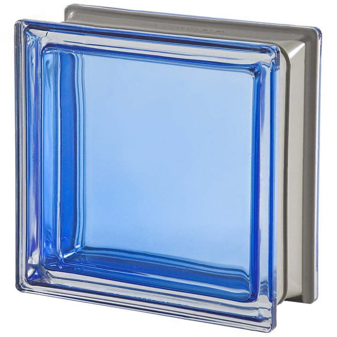 Briques de verre lisses
